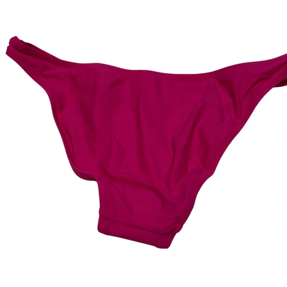 J. Crew Heritage 1989 high-leg bikini bottom Fuchsia Pink Size Medium NWT